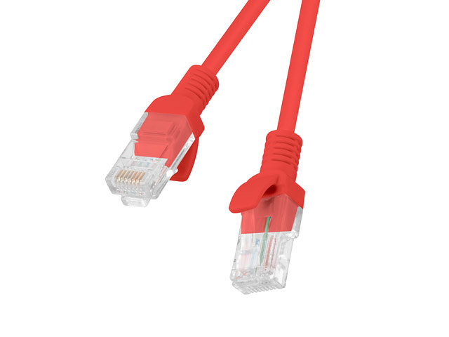 LATIGUILLO LANBERG CAT.5E UTP 3M ROJO