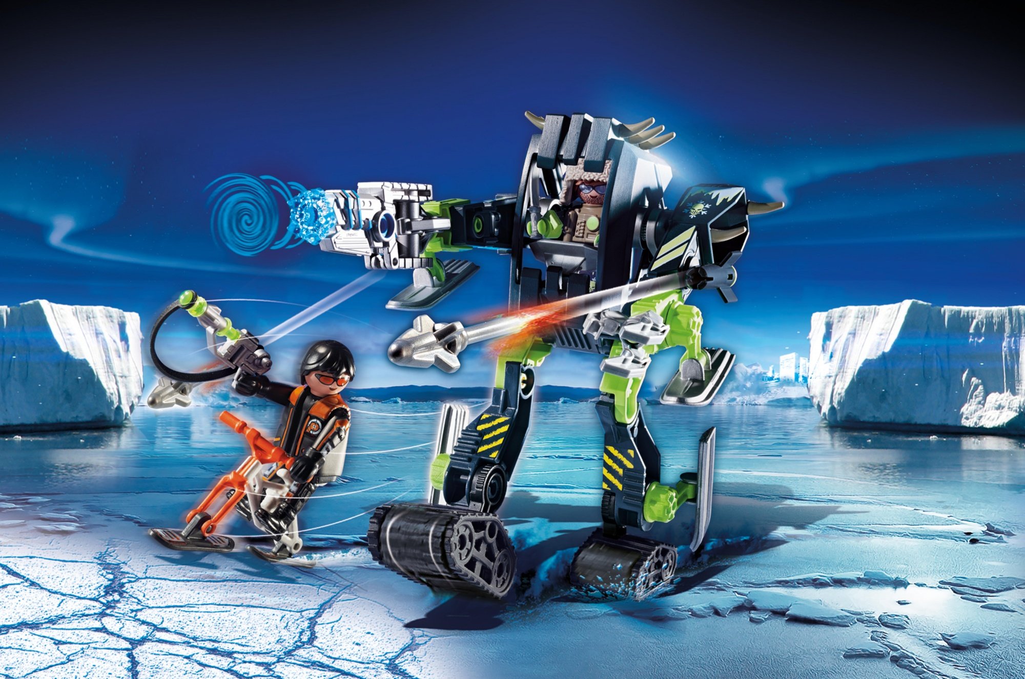 PLAYMOBIL ESPIAS REBELDES DEL ARTICO ROBOT DE HIELO