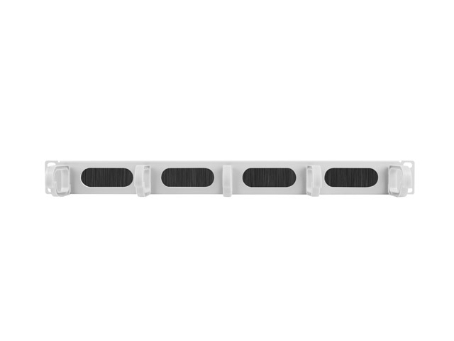 ORGANIZADOR DE CABLES LANBERG 19" CON BRUSH PANEL 5 RINGS- TYPE B 1U GRIS
