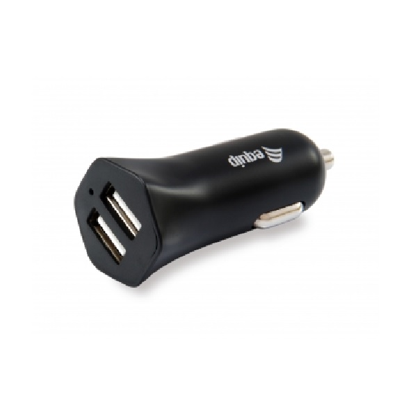 CARGADOR EQUIP LIFE 5V 2xUSB PARA COCHE 12 / 24V 2.4A 12W