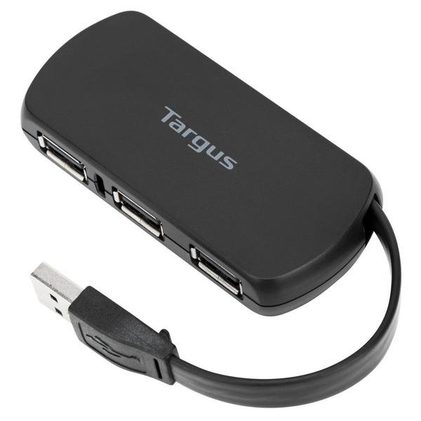 HUB USB TARGUS 4 PUERTOS USB NEGRO