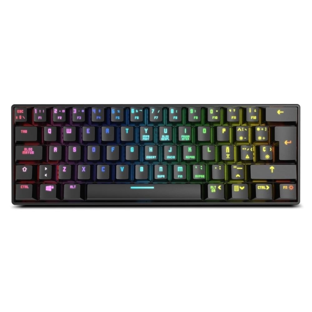 TECLADO MINI KROM GAMING KLUSTER RGB WIRELESS
