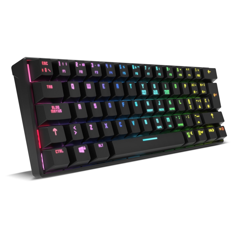 TECLADO MINI KROM GAMING KLUSTER RGB WIRELESS