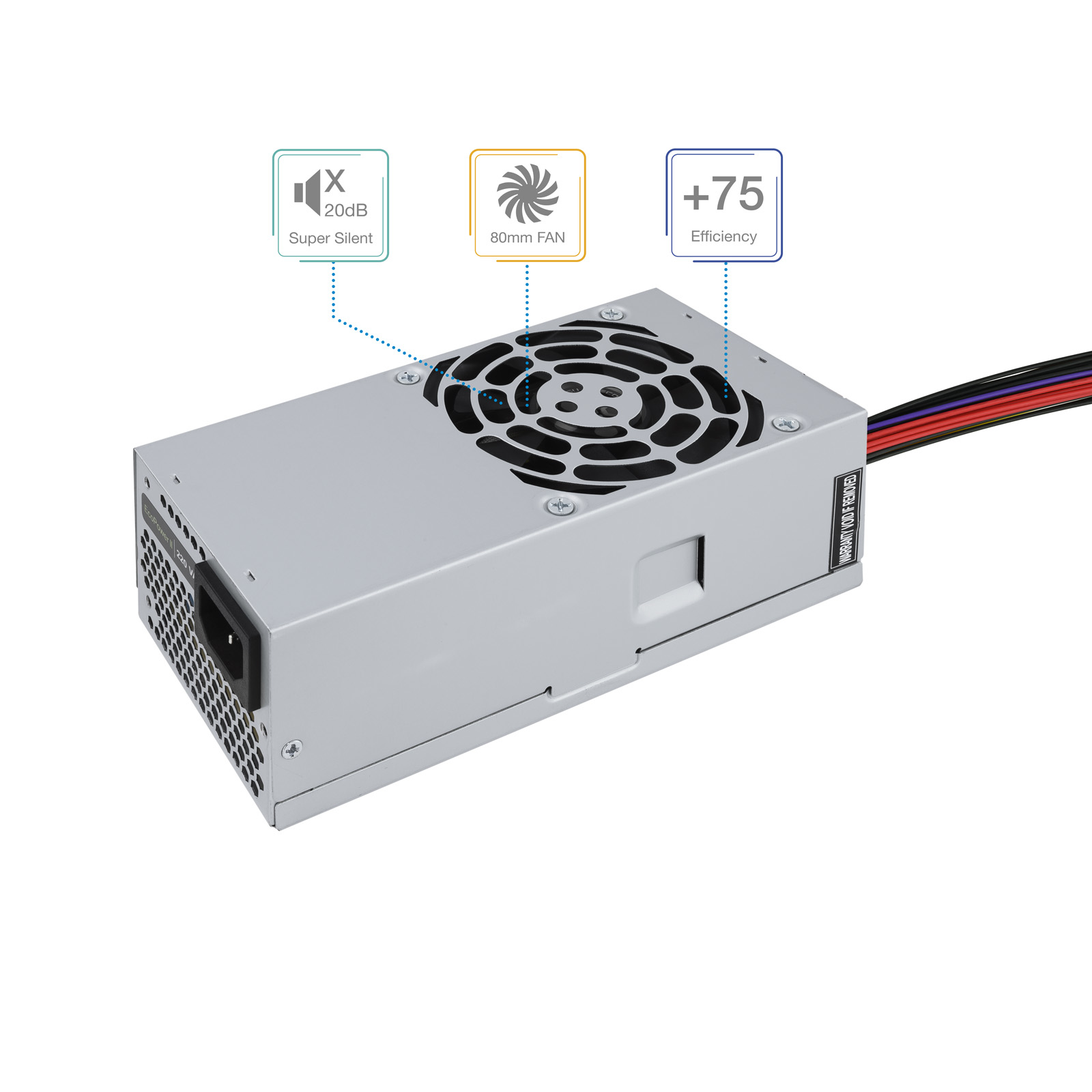 FUENTE ALIMENTACION TOOQ ECOPOWER II TFX 500W OEM
