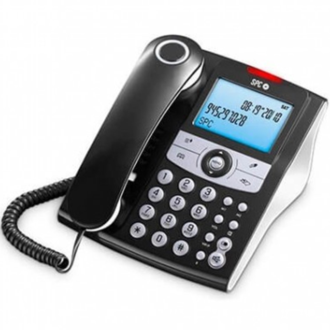 TELEFONO FIJO SPC ELEGANCE ID NEGRO PANTALLA ILUM./ 8 MELODIAS/ 70 MEMORIAS/ MANOS LIBRES
