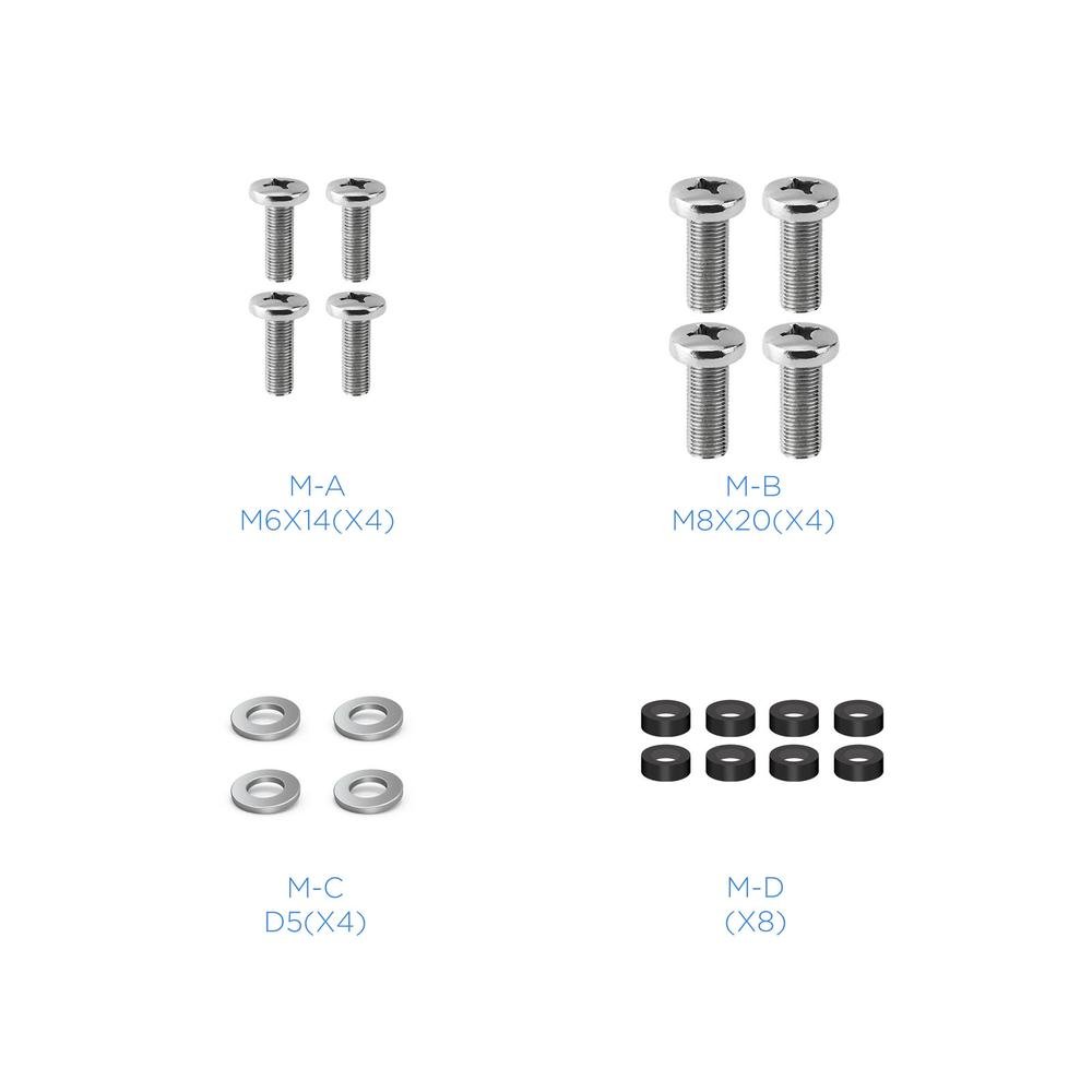 ADAPTADOR VESA TOOQ VMA0200-B 200X200,200X100,100X200 NEGRO