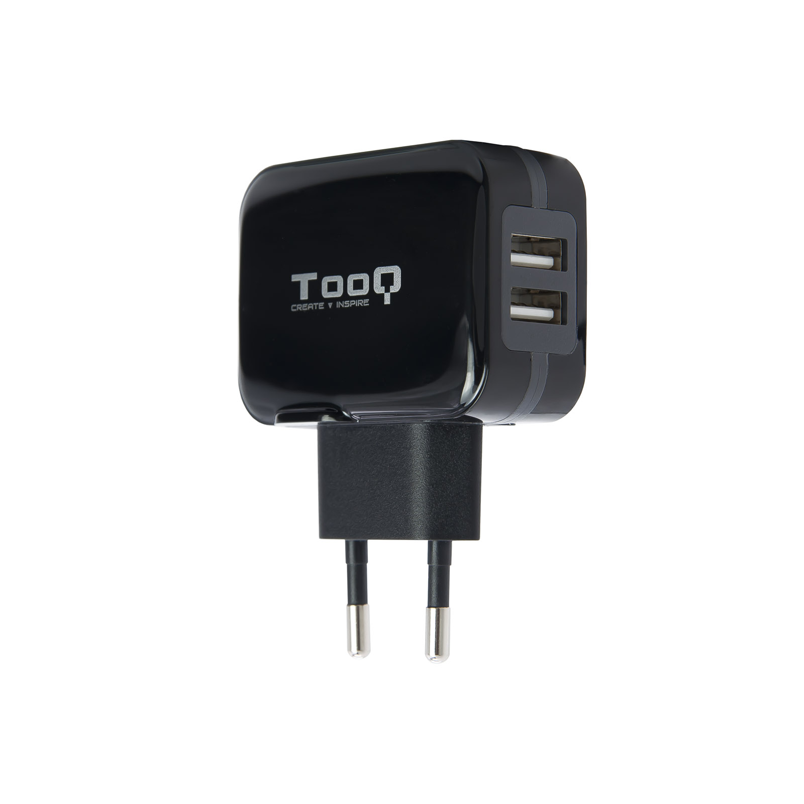CARGADOR PARED TOOQ USB TQWC-1S02 2xUSB 3.4 A(TOTAL) AI-TECH NEGRO
