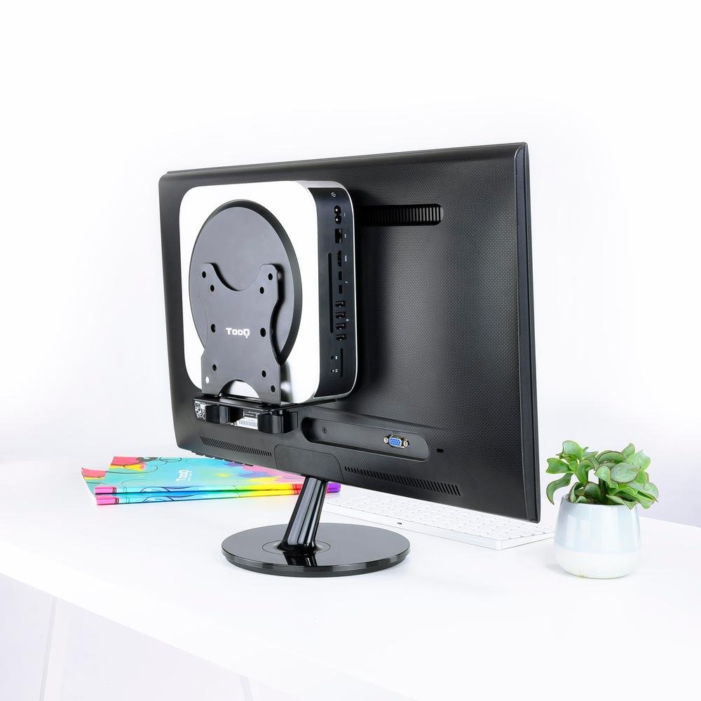 SOPORTE PARA MINI PC TOOQ MAXIMO 70MM ANCHO/ ACOPLE MONITOR /5KG MAX