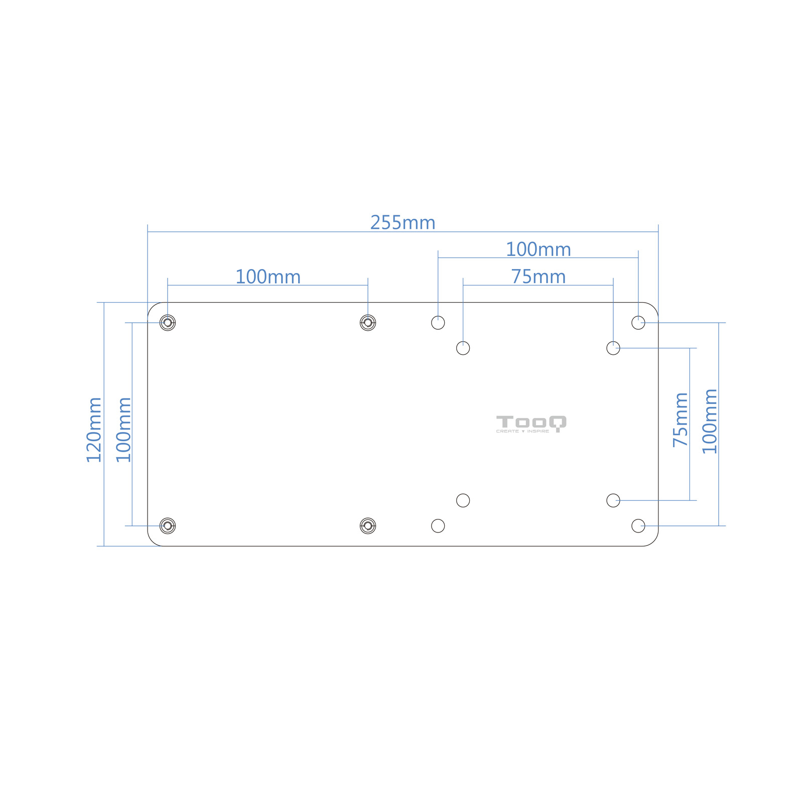 SOPORTE VESA MINI PC TOOQ TCCH0007-B 75X75 / 100X100 NEGRO