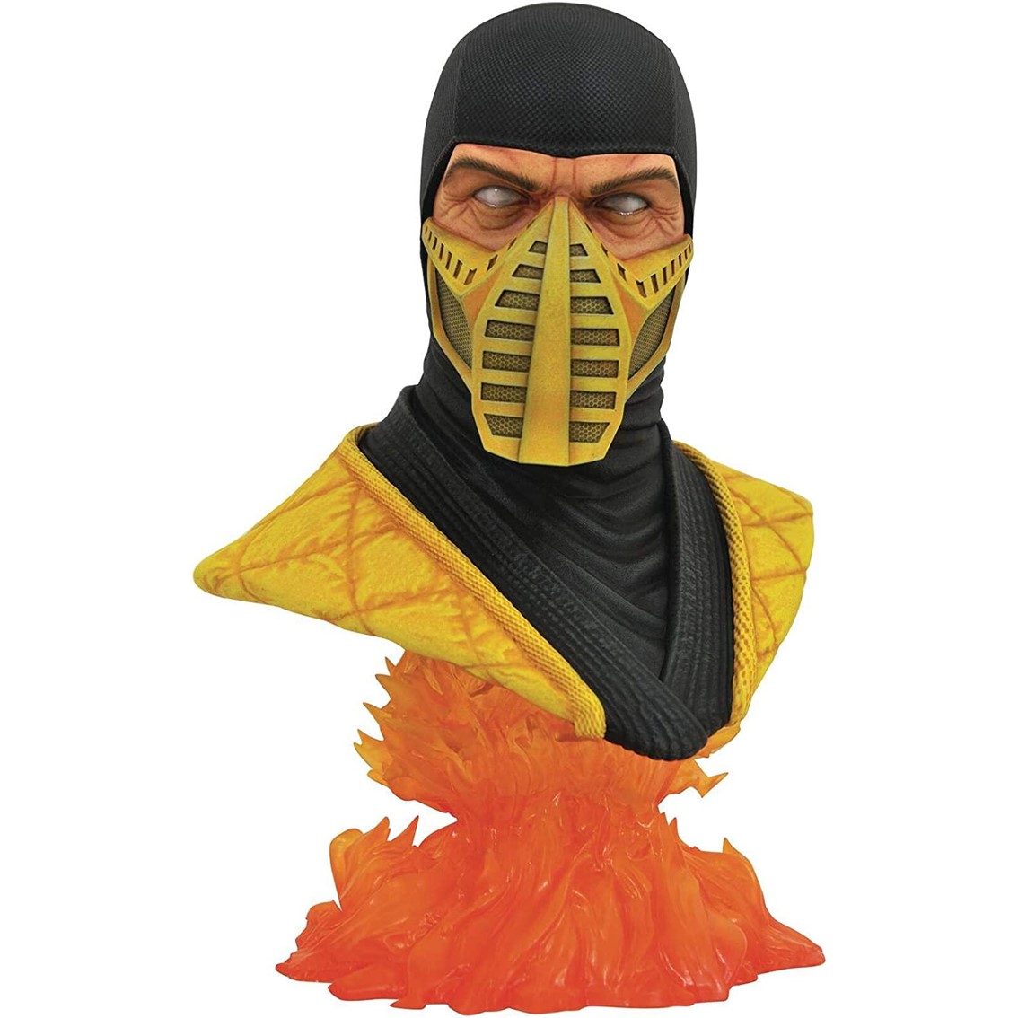 FIGURA BUSTO DIAMOND SELECT TOYS MORTAL KOMBAT SCORPION ESCALA 1/2 LEGENDS IN 3D RE-RUN RESINA