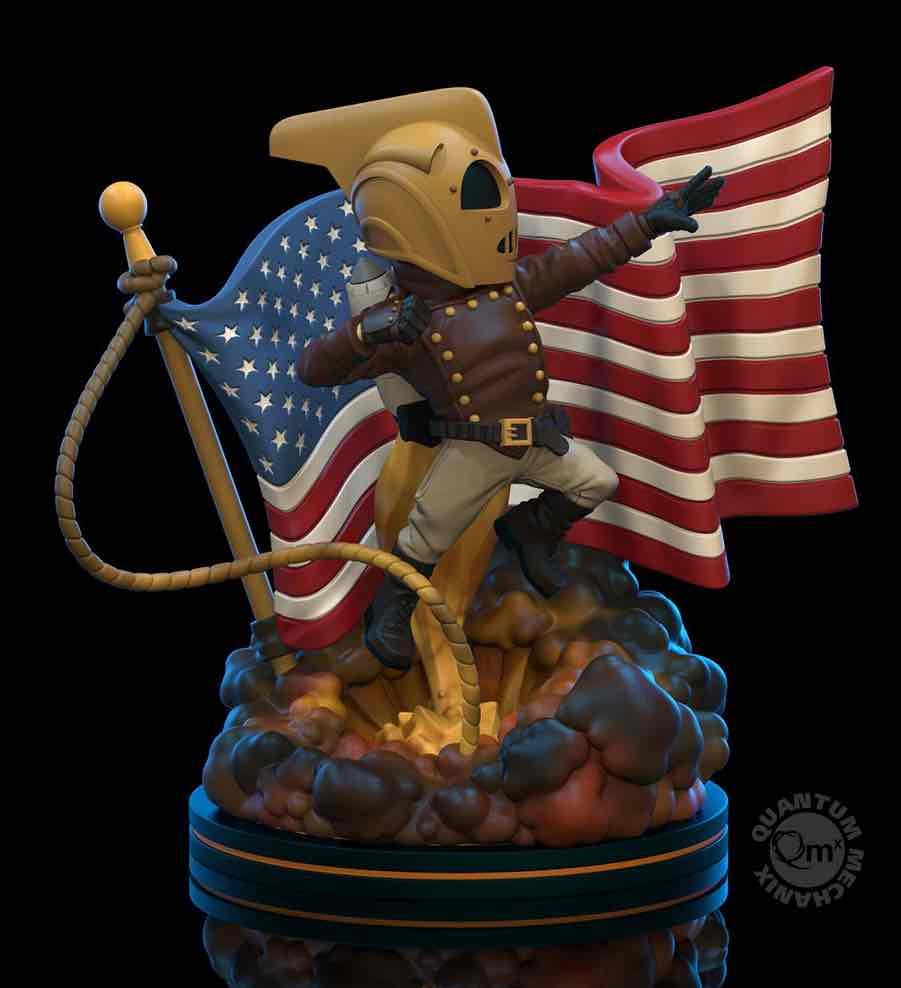 FIGURA QUANTUM MECHANIX DISNEY THE ROCKEETER ROCKETEER