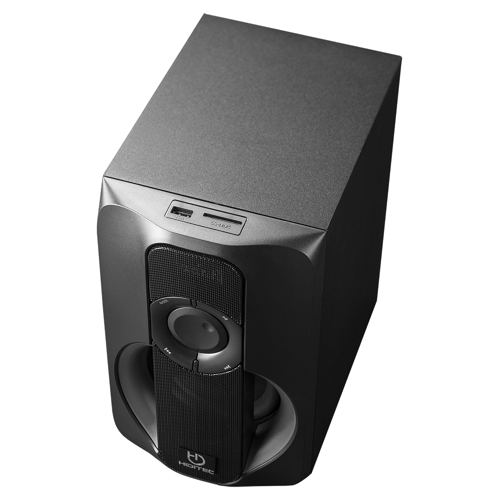 ALTAVOCES HIDITEC 2.1 MULTIMEDIA H400 DARK EDITION 80W BLUETOOTH USB SD RADIO