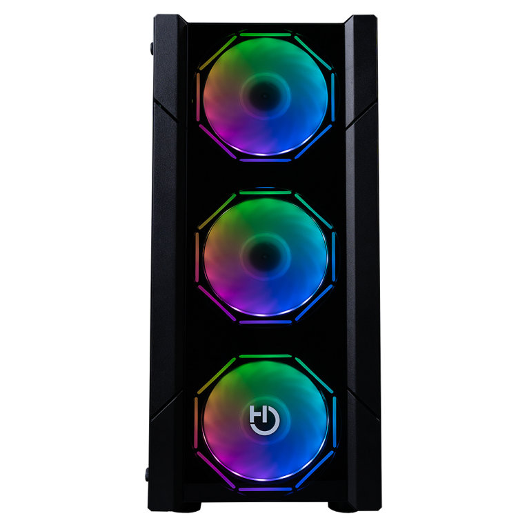 CAJA ORDENADOR GAMING HIDITEC ATX V30 ARGB CRISTAL TEMPLADO