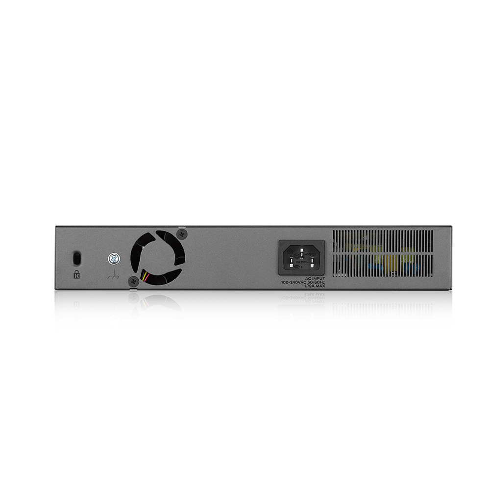 SWITCH 12 PUERTOS ZYXEL GS1350-12HP 12x GIGABIT POE 130W GESTIONABLE ENRACABLE