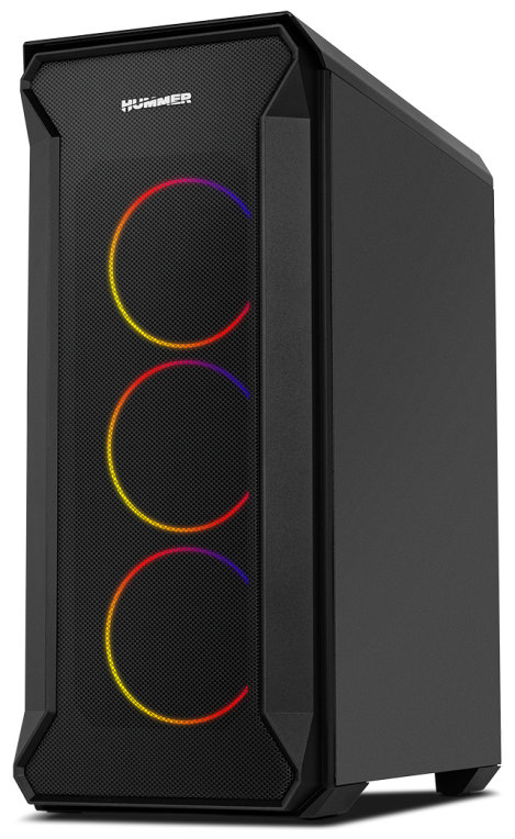 CAJA NOX HUMMER QUANTUM ATX 1 X USB 3.0 2 X USB 2.0 NEGRO ARGB