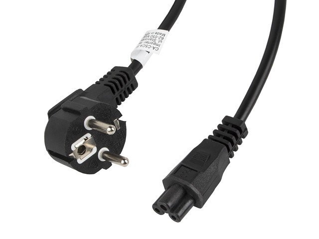 CABLE ALIMENTACION LANBERG VDE CEE 7/7 A IEC 320 C5 3M