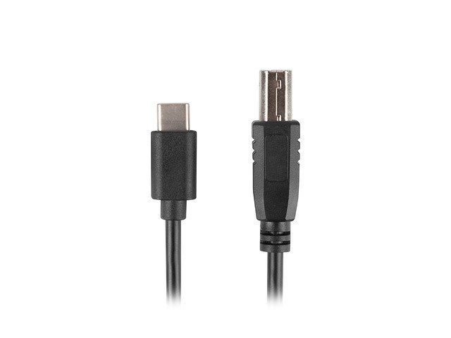CABLE USB LANBERG USB C A USB B 2.0 FERRITA 3M NEGRO