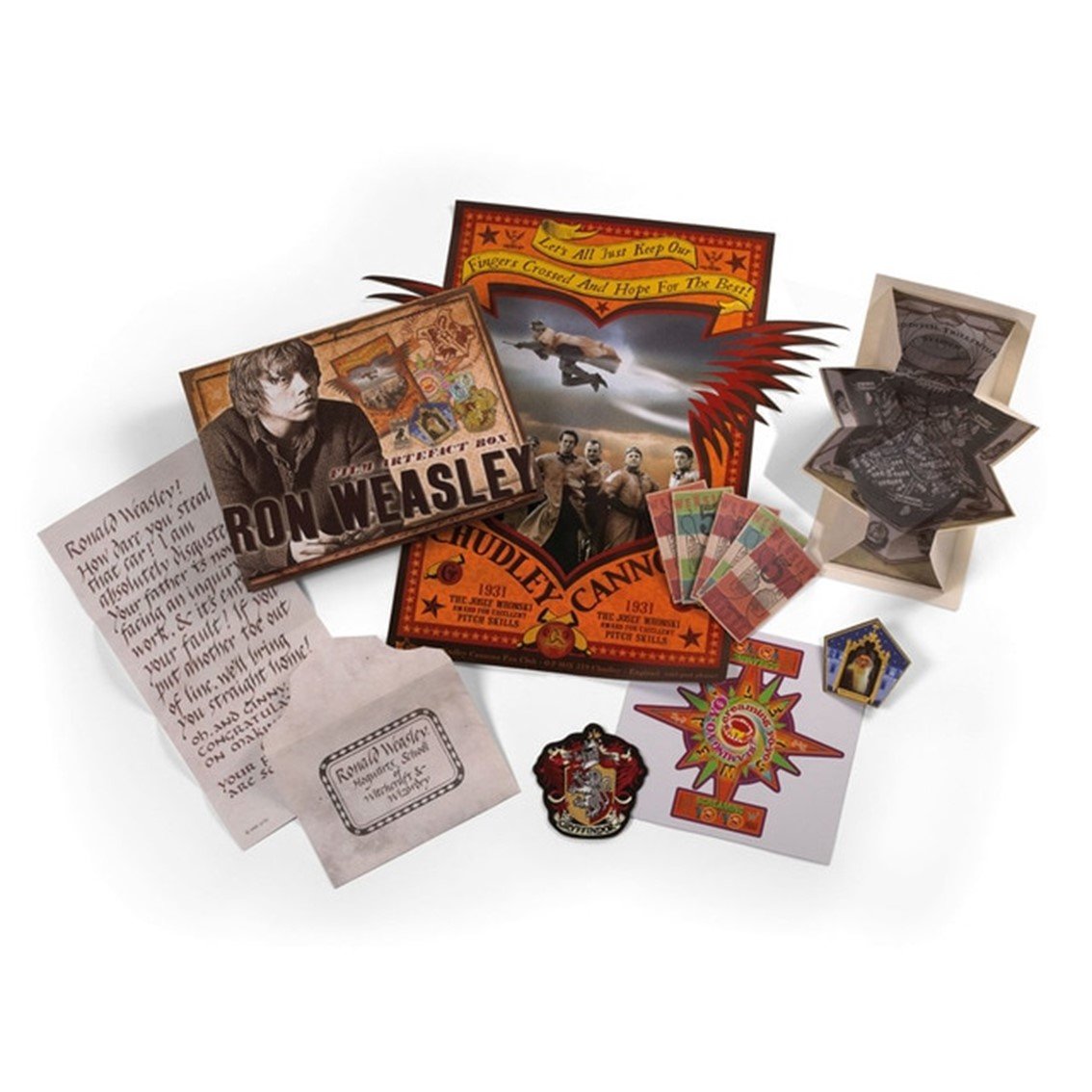 REPLICA THE NOBLE COLLECTION HARRY POTTER CAJA DE RECUERDOS RON WEASLEY