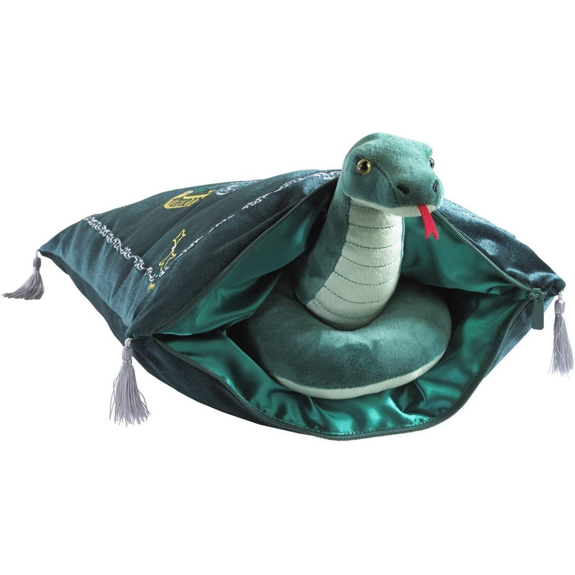 PELUCHE PACK THE NOBLE COLLECTION HARRY POTTER SERPIENTE MASCOTA SLYTHERIN + COJIN SLYTHERIN