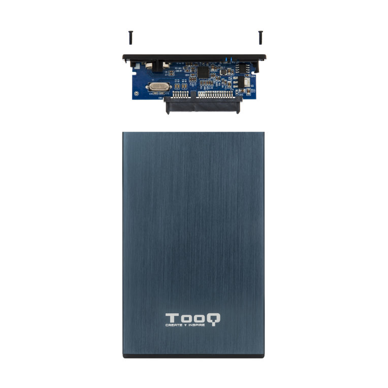 CAJA EXTERNA TOOQ TQE-2527PB 2.5" 9,5 MM SATA USB 3.0/3.1 AZUL