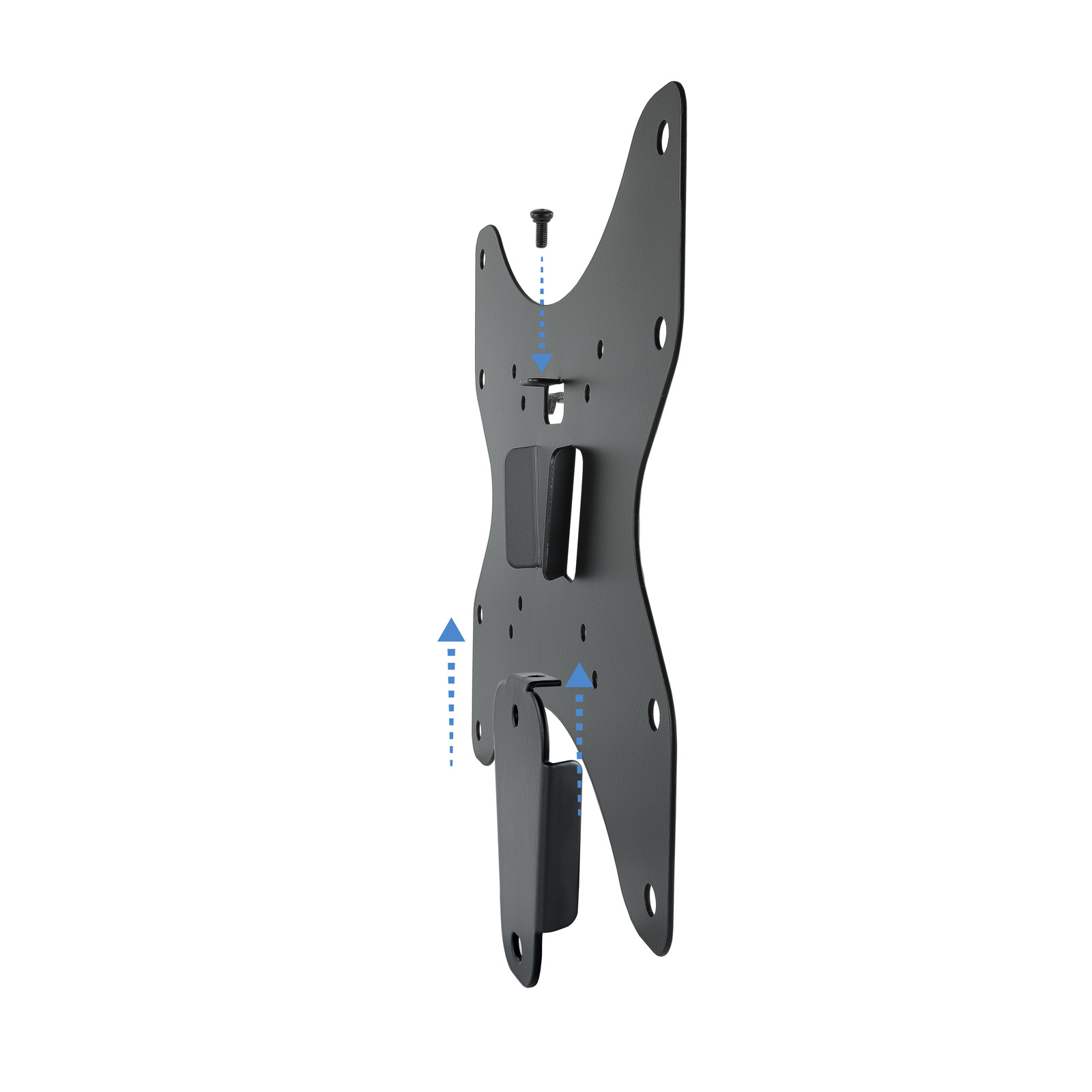 SOPORTE PARED TOOQ LP1242F-B 23"-42" CARGA MAXIMA 35KG NEGRO