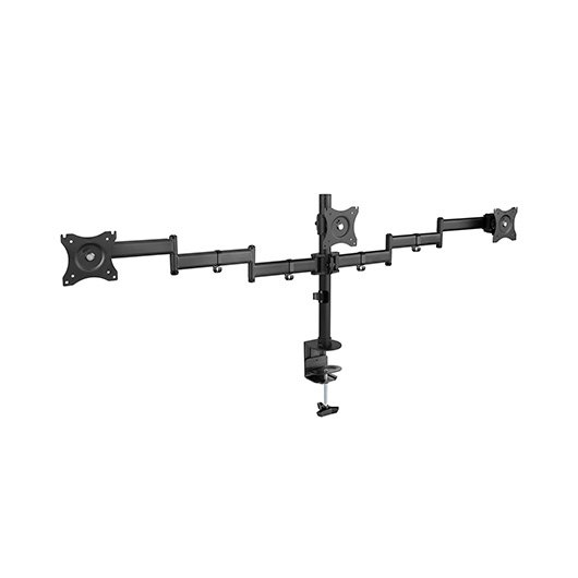 SOPORTE TV/MONITOR TOOQ SOBREMESA GIRATORIO INCLUYE 3 BRAZOS CARGA MAXIMA 8KG/BRAZO DB1327TN-B / VESA 75 Y 100 / INC Y GIRO -45º / NEGRO