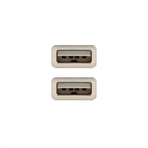 CABLE USB(A) 2.0 A USB(A) 2.0 NANOCABLE 2M BEIGE MACHO A MACHO