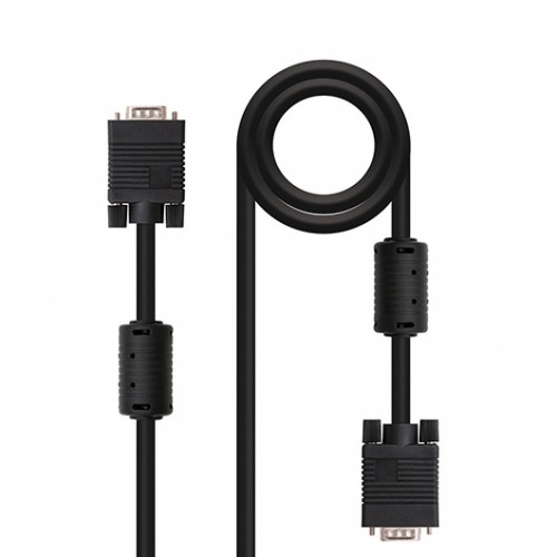 CABLE NANOCABLE CON FERRITA SVGA HDB15/ M-HDB15/ M NANOCABLE 10M/ MACHO A MACHO