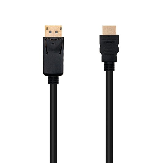 CABLE DISPLAYPORT-M A HDMI-M 3M NANOCABLE NEGRO 4KX2K/ 3M/ CONECTORES ORO