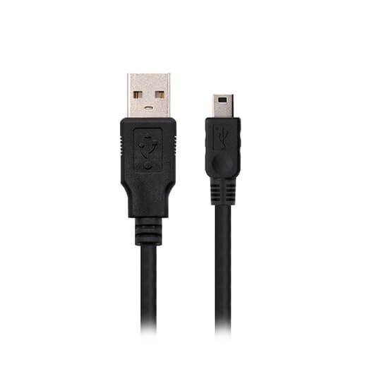 CABLE USB(A) 2.0 A MINI USB(B) NANOCABLE 1.8M/ MACHO-MACHO/ NEGRO