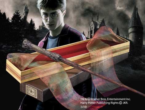 REPLICA THE NOBLE COLLECTION HARRY POTTER VARITA DE HARRY POTTER CAJA ORIGINAL OLIVANDER