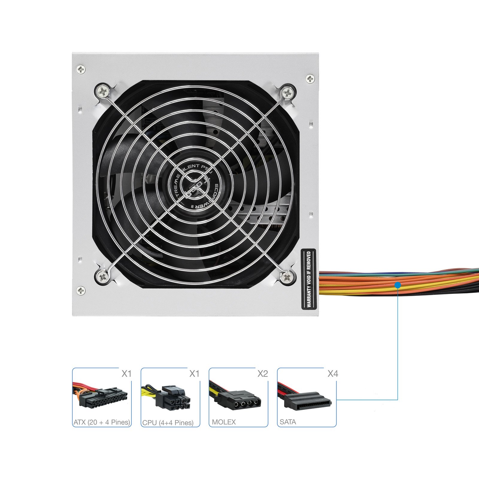FUENTE ALIMENTACION TOOQ EP-II TQEP-500S-INT ATX 500W