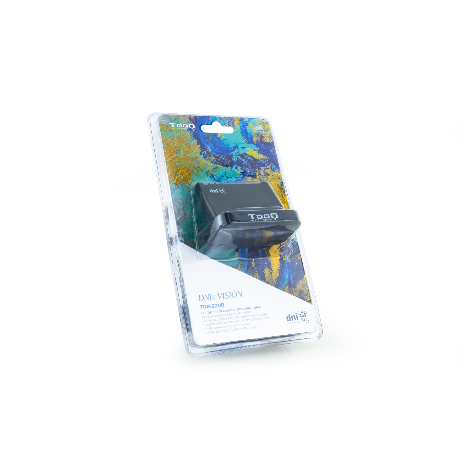 LECTOR DE TARJETAS EXTERNO TOOQ TQR-220B DNIE VISION USB 2.0 NEGRO