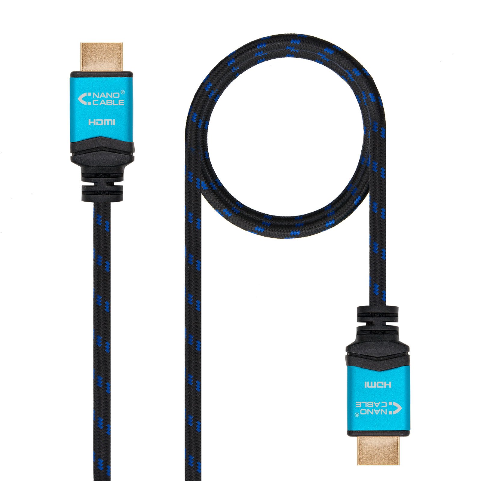 CABLE NANOCABLE HDMI (A) TO HDMI (A) 4K 2M TRENZADO
