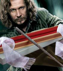REPLICA THE NOBLE COLLECTION HARRY POTTER VARITA DE SIRIUS BLACK CAJA OLIVANDER