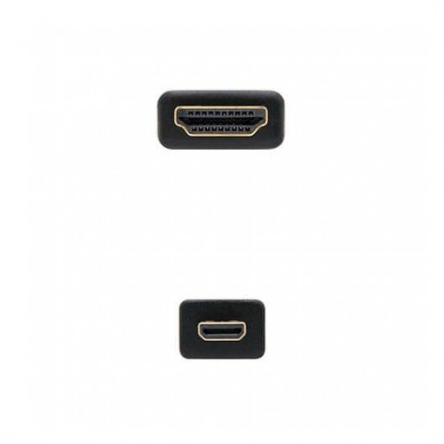 CABLE MICRO HDMI TIPO D A HDMI TIPO A NANOCABLE 1.8M NEGRO 1.8M/ MACHO A MACHO/ ALTA VELOCIDAD/ NEGRO