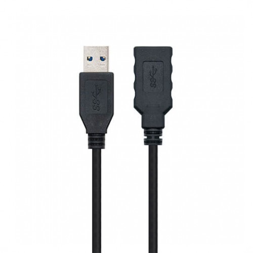 CABLE USB TIPO A 3.0 A USB TIPO A 3.0 NANOCABLE 1M NEGRO MACHO-HEMBRA