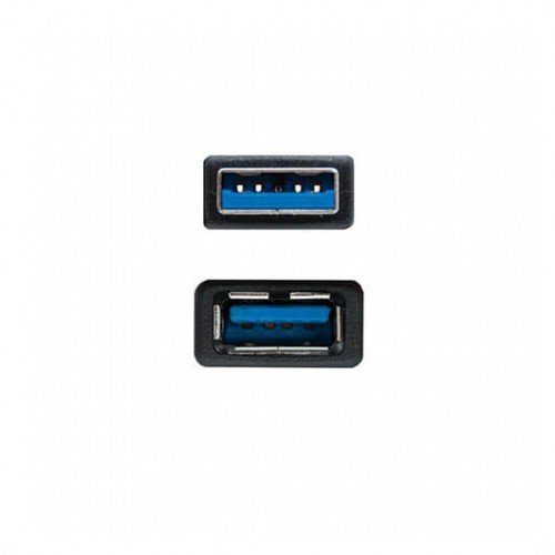 CABLE USB TIPO A 3.0 A USB TIPO A 3.0 NANOCABLE 1M NEGRO MACHO-HEMBRA