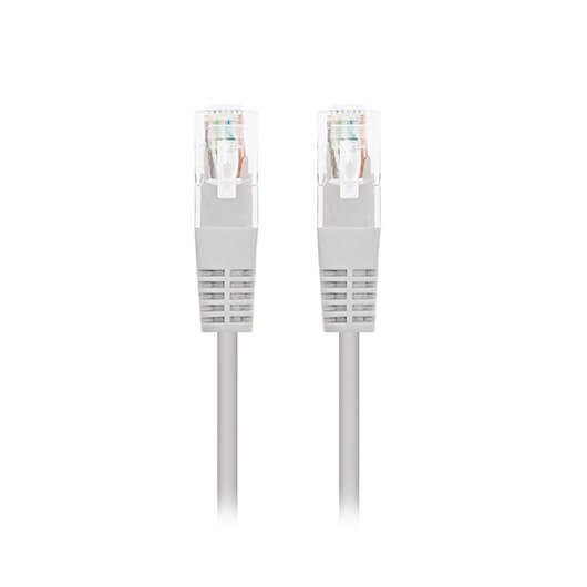 CABLE RED NANOCABLE LATIGUILLO RJ45 UTP CAT6 0.3M GRIS 30CM