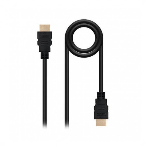 CABLE HDMI 1.4 TIPO A A HDMI TIPO A NANOCABLE 5M/ MACHO-MACHO/ ALTA VELOCIDAD/ 4K/ 10.2GBPS/ NEGRO