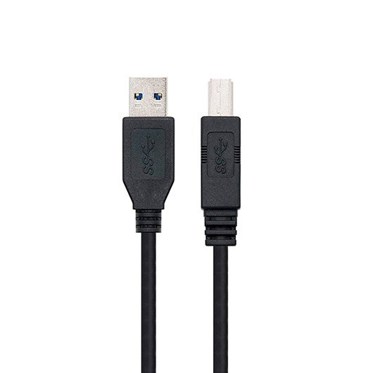 CABLE USB TIPO A 3.0 A USB TIPO B 3.0 NANOCABLE 2M NEGRO MACHO-MACHO