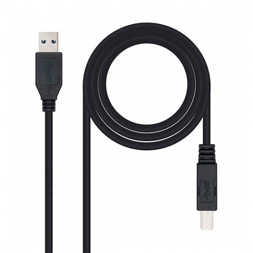 CABLE USB TIPO A 3.0 A USB TIPO B 3.0 NANOCABLE 2M NEGRO MACHO-MACHO