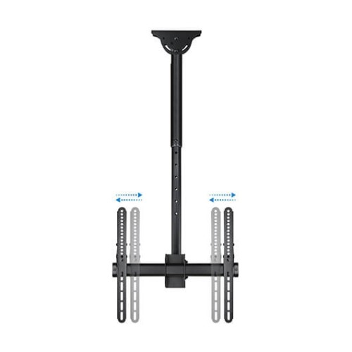 SOPORTE TV/MONITOR TOOQ 23"-55" GIRATORO/INCLINABLE VESA MAX 400x400/ INCLINACION 0º-15º/ GIRA -90º/ HASTA 50KG