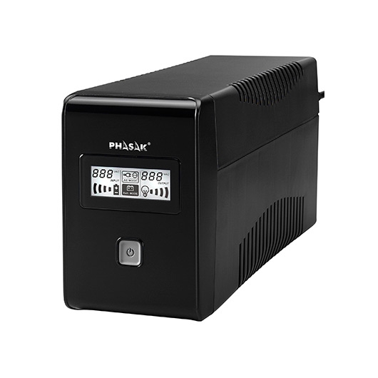 SAI UPS PHASAK 650VA INTERACTIVE AVR 2XSCHUKO PH 9465 0.65KVA