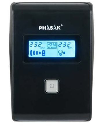 SAI UPS PHASAK 650VA INTERACTIVE AVR 2XSCHUKO PH 9465 0.65KVA