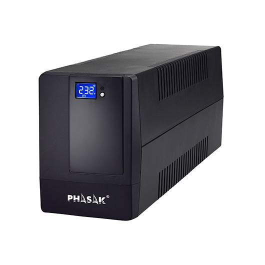 SAI UPS PHASAK 1000VA DISPLAY LCD AVR 4XSCHUKO PH 9410 1KVA