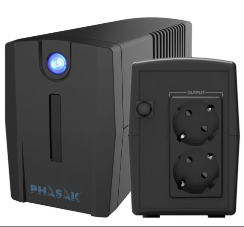 SAI UPS PHASAK 660VA OTTIMA PH 7266 SURGE PROTECTION 0.66KVA