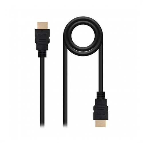 CABLE HDMI 1.4 TIPO A A HDMI TIPO A NANOCABLE 1.5M/ MACHO-MACHO/ ALTA VELOCIDAD/ 4K/ 10GBPS/ NEGRO