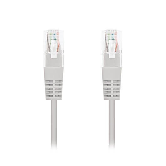CABLE RED NANOCABLE LATIGUILLO RJ45 UTP CAT6 10M GRIS