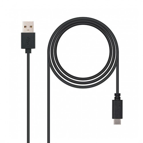 CABLE USB TIPO A 2.0 A USB TIPO C 2.0 NANOCABLE 2M NEGRO MACHO-MACHO